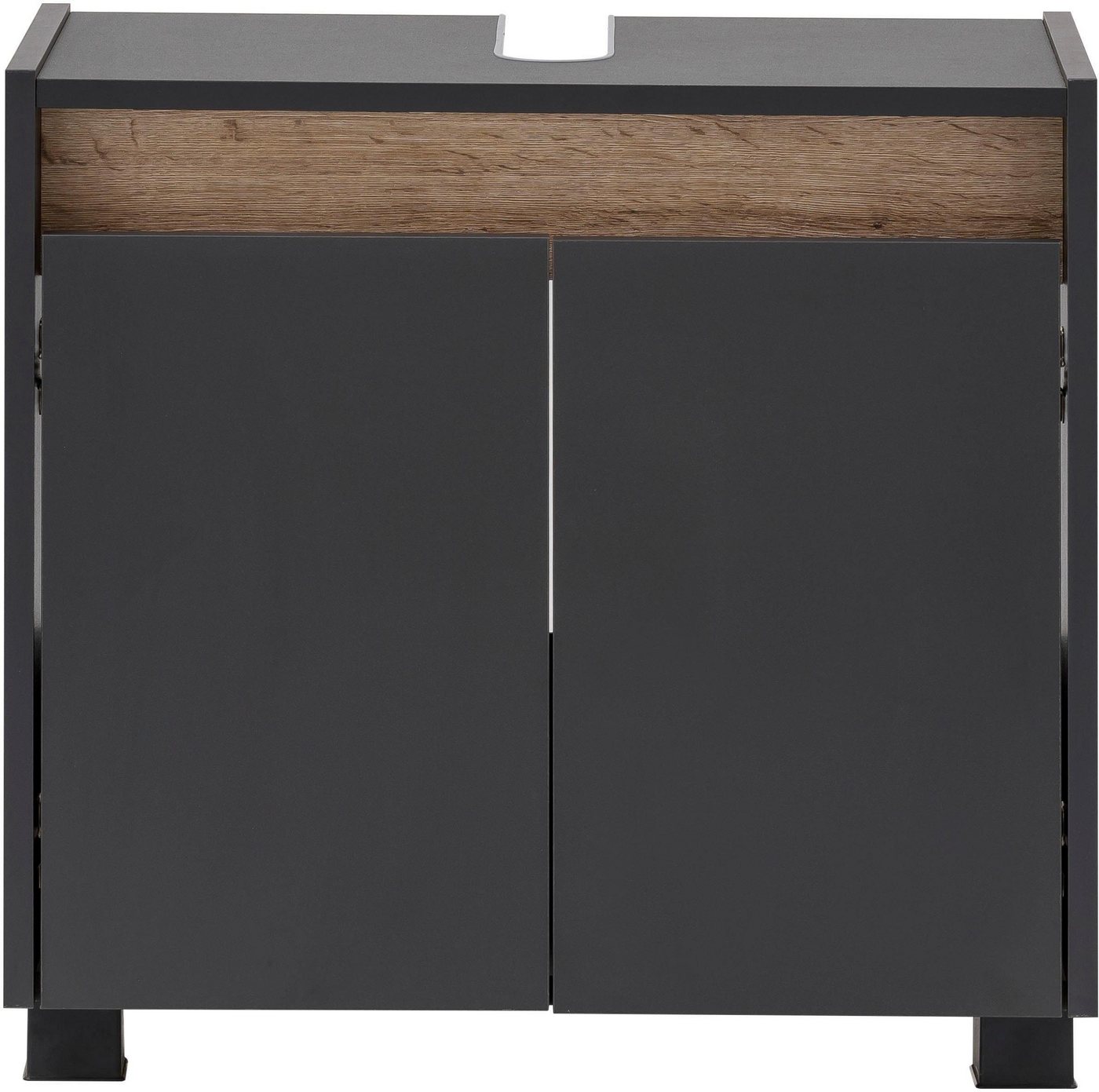 Schildmeyer Waschbeckenunterschrank Cosmo, Waschbeckenunterschrank, Made in Germany, B: 56,9 cm Solide Verarbeitung - Dieses Produkt ist in Deutschland gefertig – Bild 3 von 5