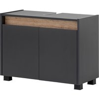 SCHILDMEYER Waschbeckenunterschrank Cosmo (Anthrazit, Breite 80 cm)