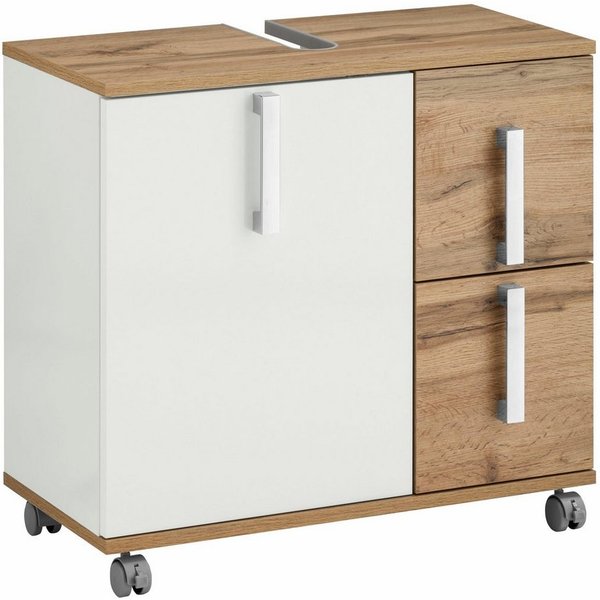Schildmeyer Waschbeckenunterschrank Kampen, Waschbeckenunterschrank, Made in Germany, B: 65 cm Solide Verarbeitung - Dieses Produkt ist in Deutschland gefertigt