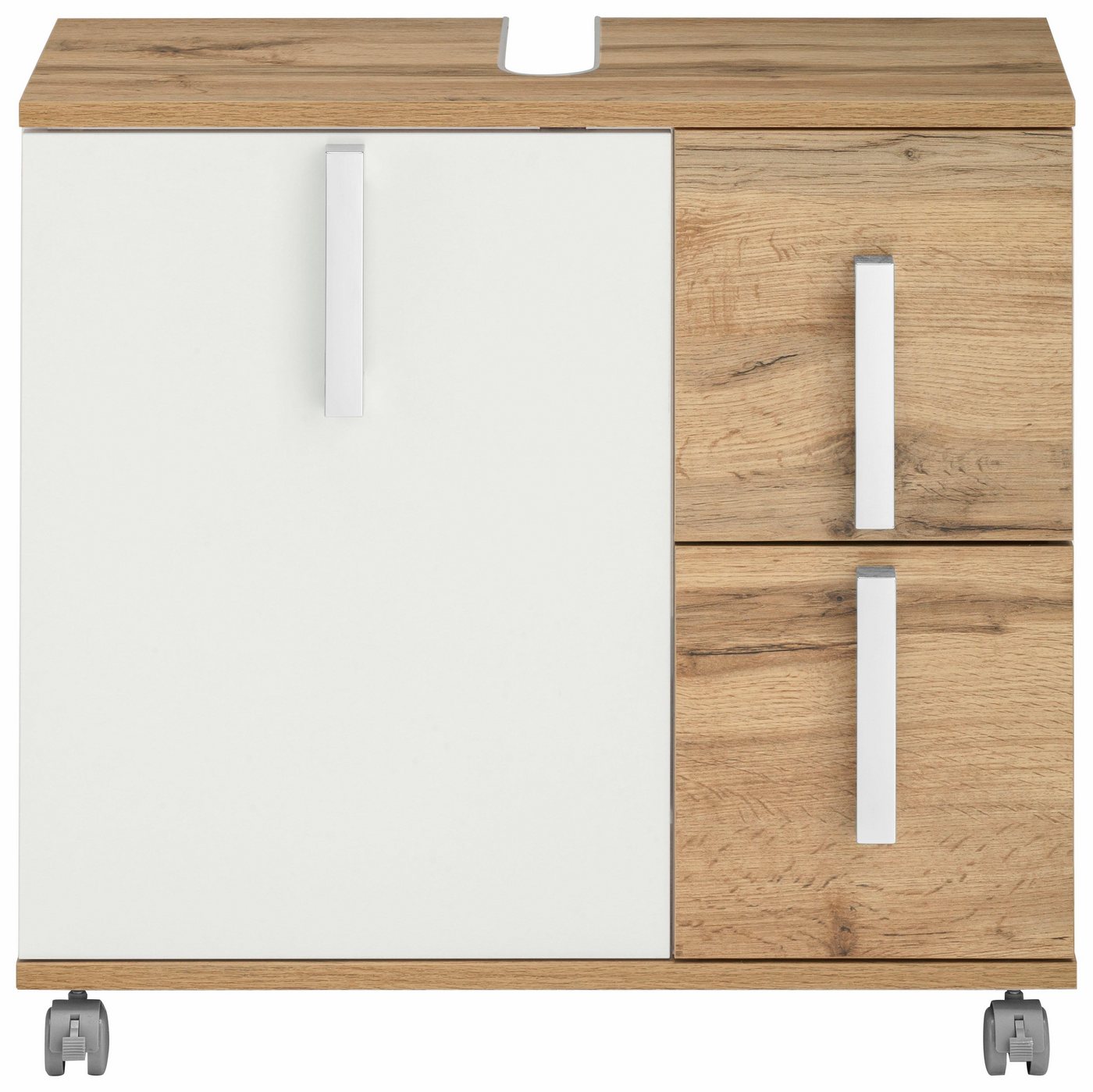Schildmeyer Waschbeckenunterschrank Kampen, Waschbeckenunterschrank, Made in Germany, B: 65 cm Solide Verarbeitung - Dieses Produkt ist in Deutschland gefertigt – Bild 3 von 5
