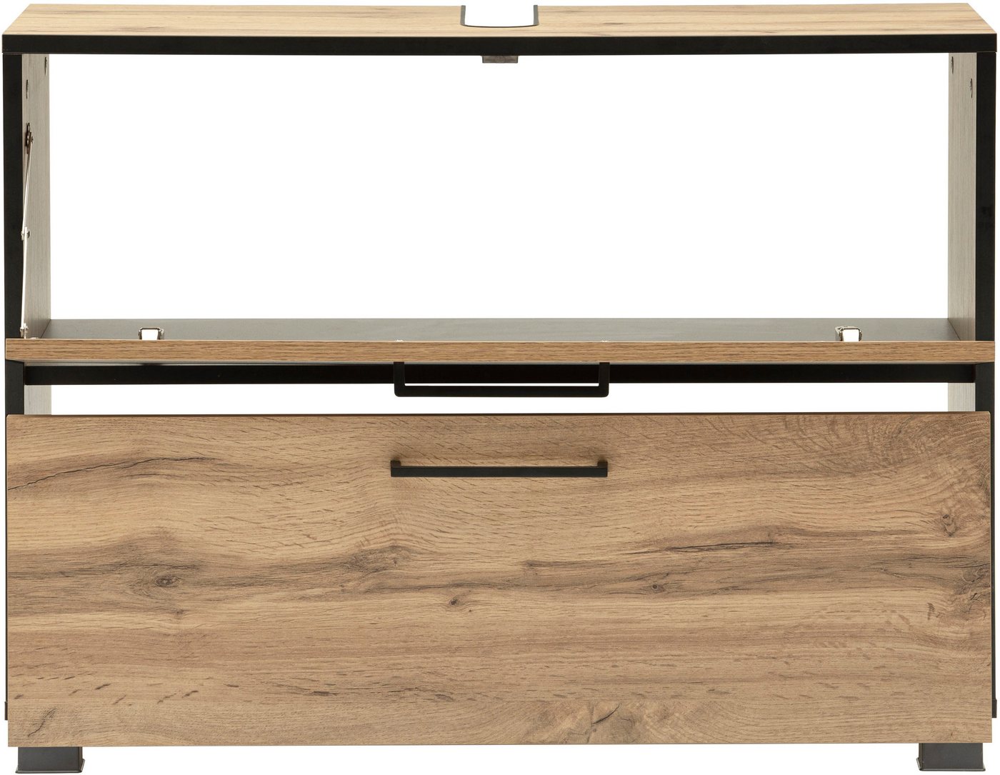 Schildmeyer Waschbeckenunterschrank MAX, 1 Klappe & 1 Schublade, Breite 80,2 cm, MADE IN GERMANY (1-St) gedämpfte Liftbeschläge, MADE IN GERMANY – Bild 5 von 5