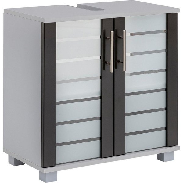 Schildmeyer Waschbeckenunterschrank Nikosia, Waschbeckenunterschrank, Made in Germany, B: 60 cm Solide Verarbeitung - Dieses Produkt ist in Deutschland gefertig