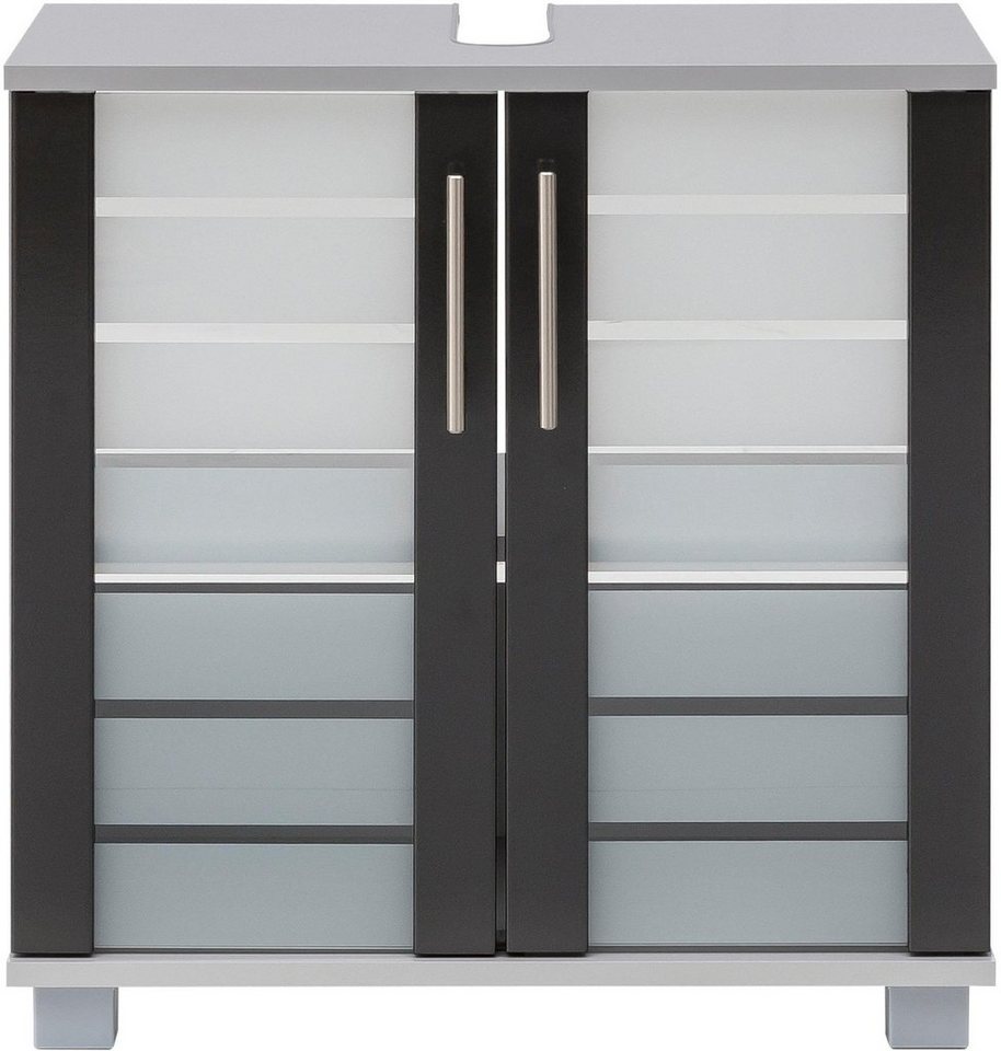 Schildmeyer Waschbeckenunterschrank Nikosia, Waschbeckenunterschrank, Made in Germany, B: 60 cm Solide Verarbeitung - Dieses Produkt ist in Deutschland gefertig – Bild 2 von 5