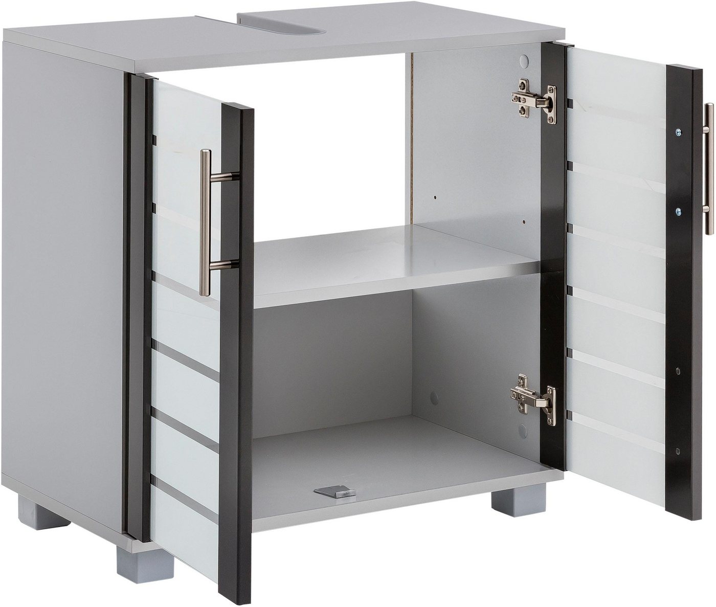 Schildmeyer Waschbeckenunterschrank Nikosia, Waschbeckenunterschrank, Made in Germany, B: 60 cm Solide Verarbeitung - Dieses Produkt ist in Deutschland gefertig – Bild 3 von 5
