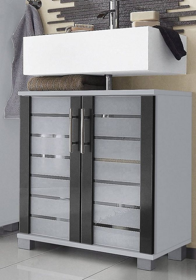 Schildmeyer Waschbeckenunterschrank Nikosia, Waschbeckenunterschrank, Made in Germany, B: 60 cm Solide Verarbeitung - Dieses Produkt ist in Deutschland gefertig – Bild 4 von 5