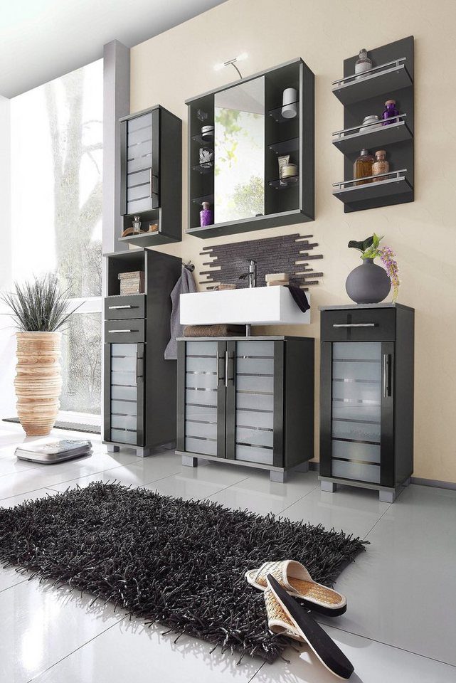 Schildmeyer Waschbeckenunterschrank Nikosia, Waschbeckenunterschrank, Made in Germany, B: 60 cm Solide Verarbeitung - Dieses Produkt ist in Deutschland gefertig – Bild 5 von 5