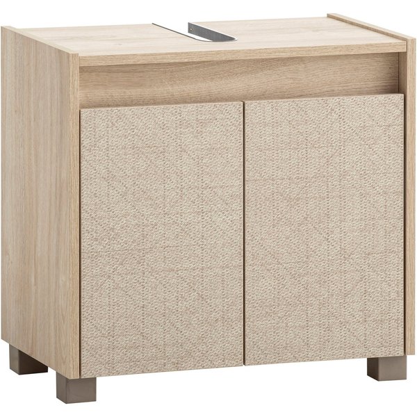 Schildmeyer Waschbeckenunterschrank Sander, Waschbeckenunterschrank, Made in Germany, B: 56,9cm Solide Verarbeitung - Dieses Produkt ist in Deutschland gefertig