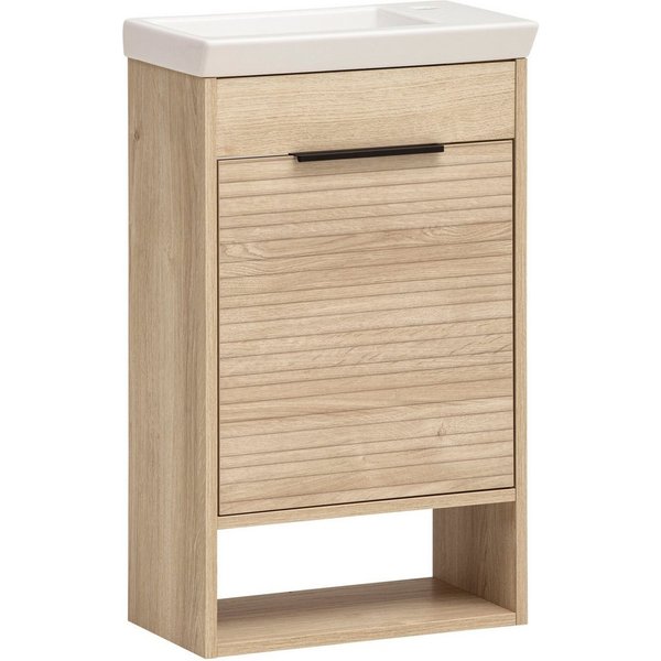 Schildmeyer Waschtisch Mads, Waschtisch, melaminharzbeschichtet,Made in Germany, B: 45 cm (1-St), Solide Verarbeitung - Dieses Produkt ist in Deutschland gefert