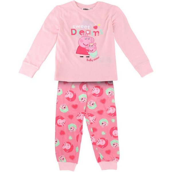 Peppa Pig Schlafanzug Peppa Pig Mädchen Schlafanzug langarm Pyjama (Peppa Wutz)