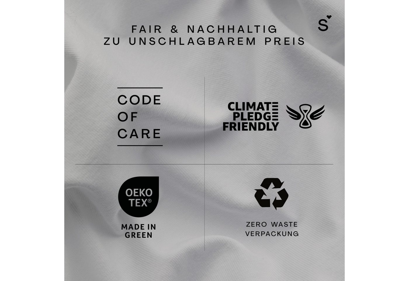 Schlafgut Spannbettlaken Basic Cotton Bettlaken, 160 g/m², 100% Baumwolle, Spannbetttuch, Jersey, Gummizug: rundum, (1 Stück), Spannbettlaken bis 20 cm Matratze – Bild 2 von 5