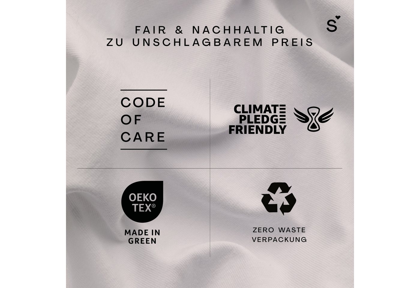 Schlafgut Spannbettlaken Basic Cotton Bettlaken, 160 g/m², 100% Baumwolle, Spannbetttuch, Jersey, Gummizug: rundum, (1 Stück), Spannbettlaken bis 20 cm Matratze – Bild 2 von 5