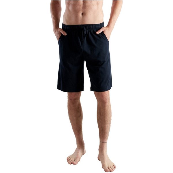 CECEBA Schlafhose CECEBA Herren Bermuda blau uni (1-tlg)