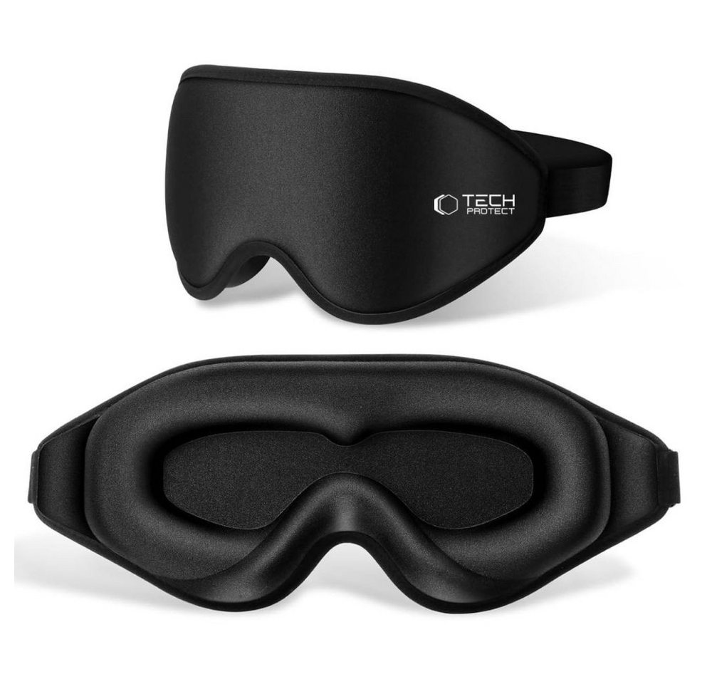 TECH PROTECT Schlafmaske Tech-Protect Eyeshade Schlafmaske Schwarz – Bild 2 von 5