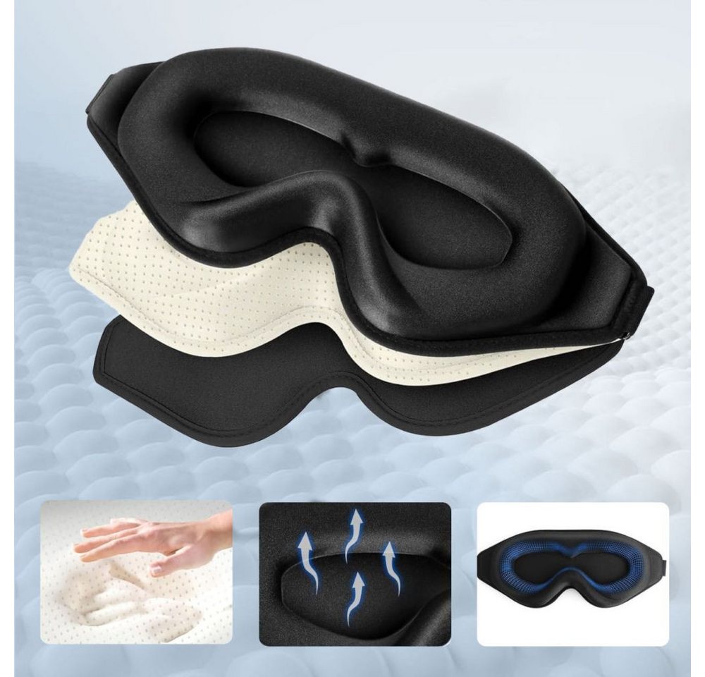 TECH PROTECT Schlafmaske Tech-Protect Eyeshade Schlafmaske Schwarz – Bild 4 von 5