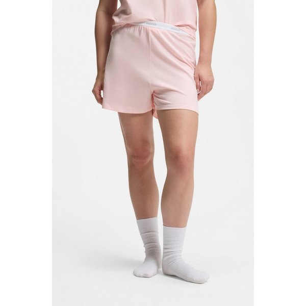 HUGO Schlafshorts Hugo Logo-Elastikbund