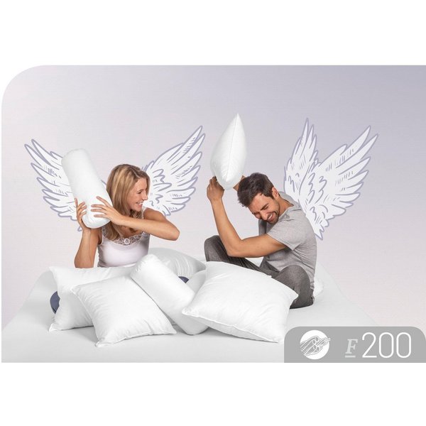 Schlafstil Baumwollkissen F200, Füllung: 100% Polyester, Bezug: 100% Baumwolle, hergestellt in Deutschland, allergikerfreundlich