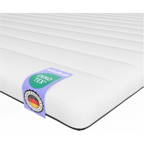 Schlaftroll, Topper Kaltschaum Topper H3. 5 cm hoch. ergonomisch. waschbarer Bezug 60 °C, OEKO-TEX® Standard 100 Zertifikatsnummer 13.0.33723. für Matratzen
