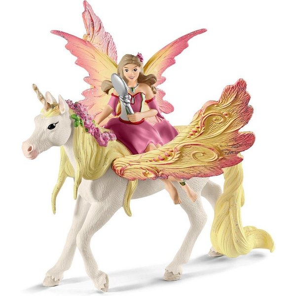 Schleich® Spielfigur BAYALA®, Feya mit Pegasus-Einhorn (70568)