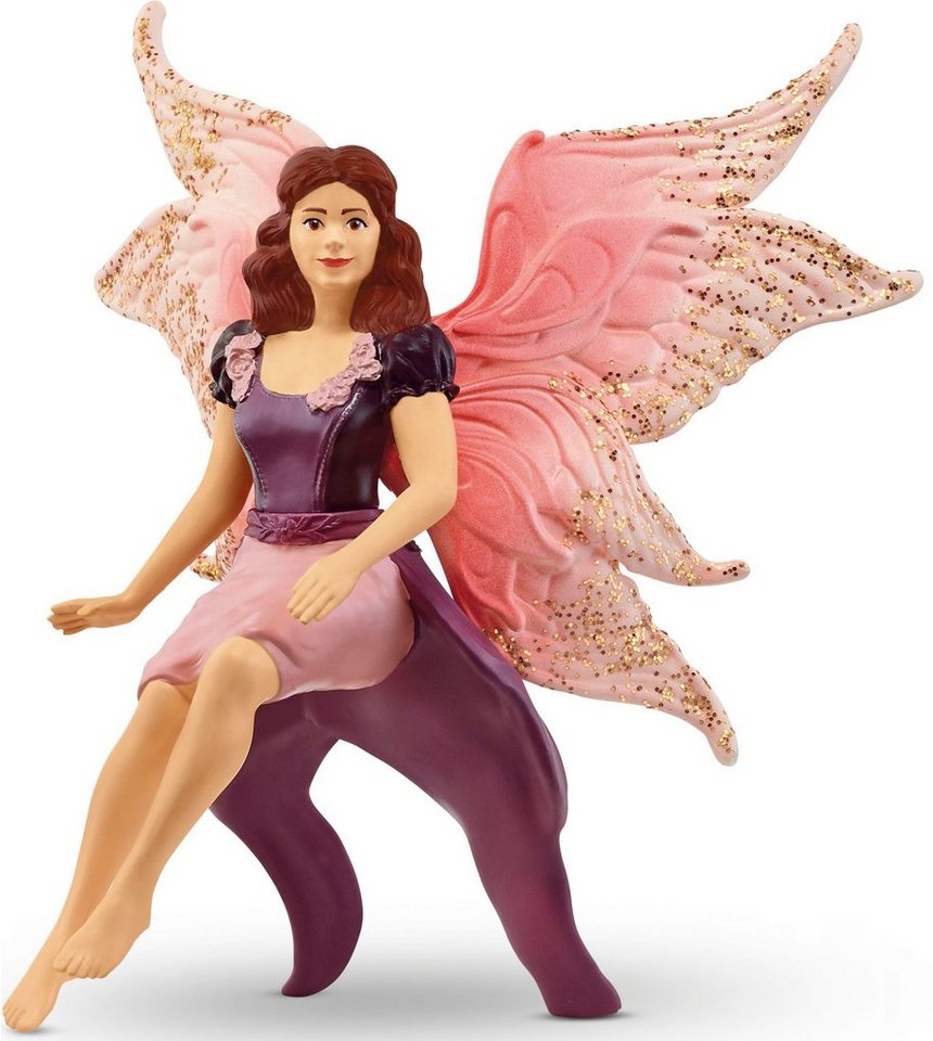 Schleich® Spielfigur BAYALA®, Elfe auf Glitzer-Eule V2 (70789) – Bild 3 von 4