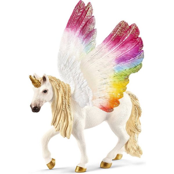 Schleich® Spielfigur BAYALA®, Geflügeltes Regenbogeneinhorn (70576)