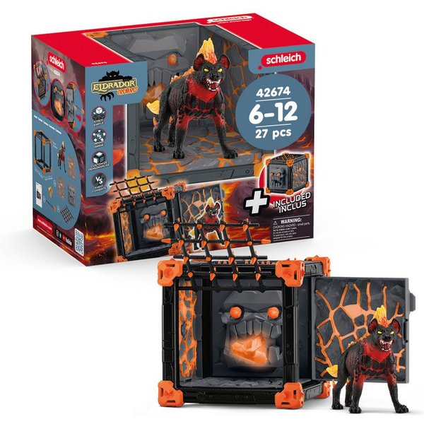 Schleich® Spielfigur ELDRADOR® CREATURES, BattleCave Lavahyäne (42674)