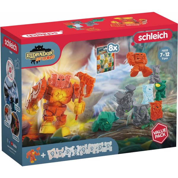 Schleich® Spielfigur ELDRADOR® CREATURES, Lava-Roboter Value Pack (72225), (11-tlg)
