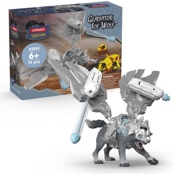 Schleich® Spielfigur ELDRADOR® CREATURES, Gladiator Eiswolf (42815)
