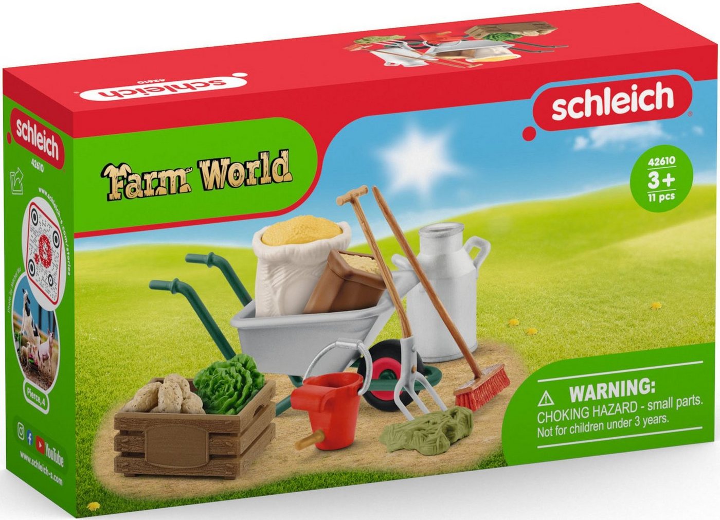 Schleich® Spielfigur FARM WORLD, Stallpflege Zubehör (42610) – Bild 2 von 2