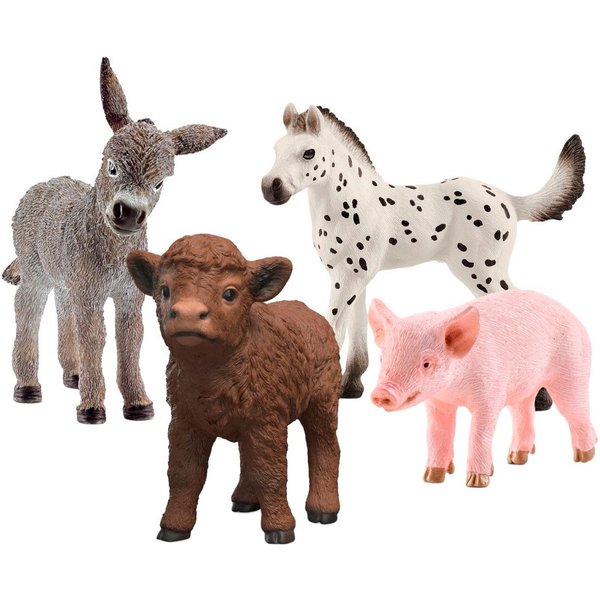 Schleich® Spielfigur FARM WORLD, Bauernhof Babys (42740), (4-tlg)