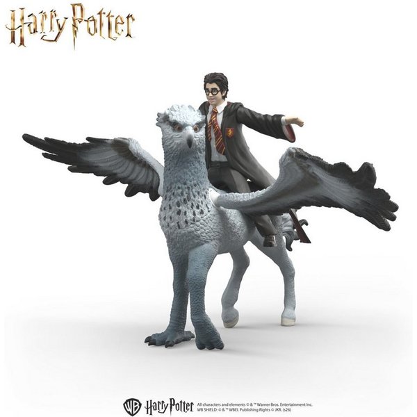 Schleich® Spielfigur HARRY POTTER™, Harry Potter™ auf Seidenschnabel (14947), (2-tlg)