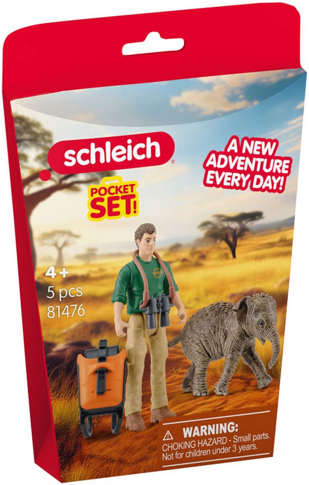 Schleich® Spielfigur POCKET SET, Forscher auf Exkursion (81476), (5-tlg) – Bild 2 von 2