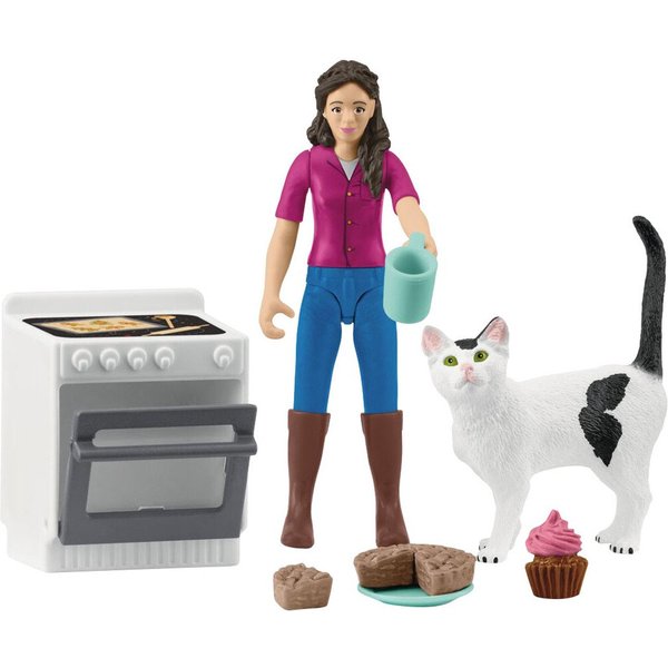 Schleich® Spielfigur POCKET SET, Backnachmittag (81470), (14-tlg)