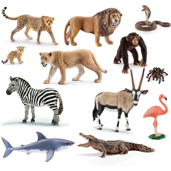 Schleich® Spielfigur Tierfiguren - Afrika-Set