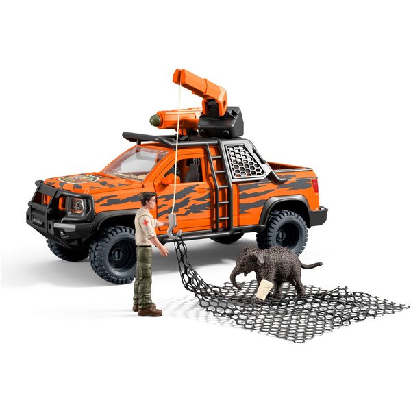 Schleich® Spielfigur WILD LIFE, abenteuerfahrzeug im Dschungel (42720)