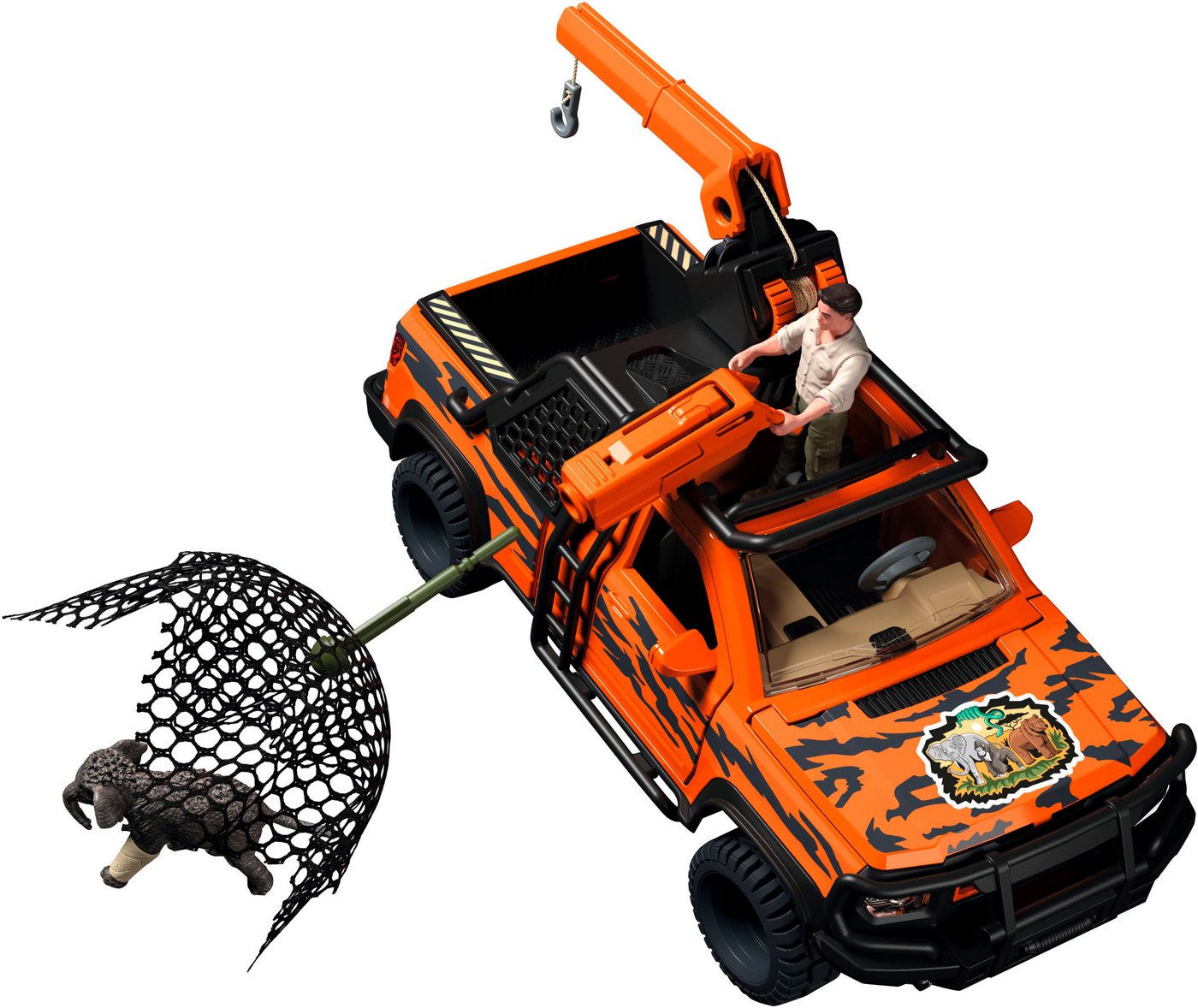 Schleich® Spielfigur WILD LIFE, abenteuerfahrzeug im Dschungel (42720) – Bild 4 von 5