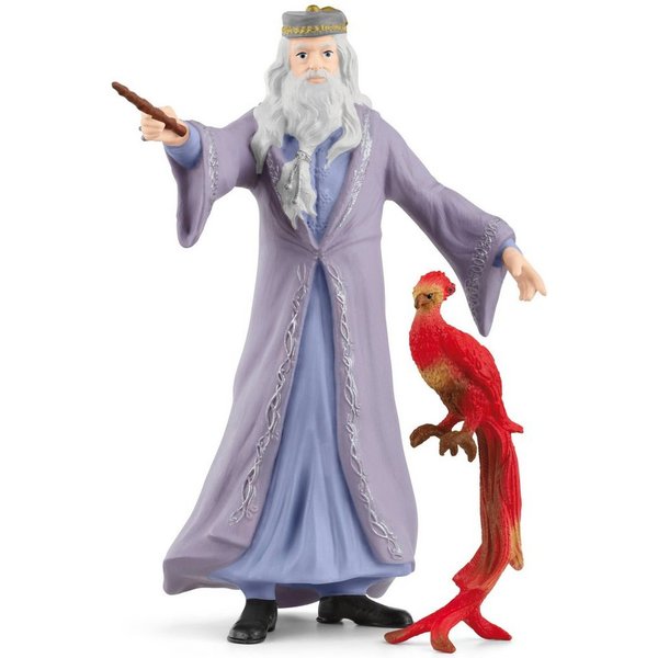 Schleich® Spielfigur WIZARDING WORLD, Harry Potter™, Dumbledore™ & Fawkes (42637), Made in Europe