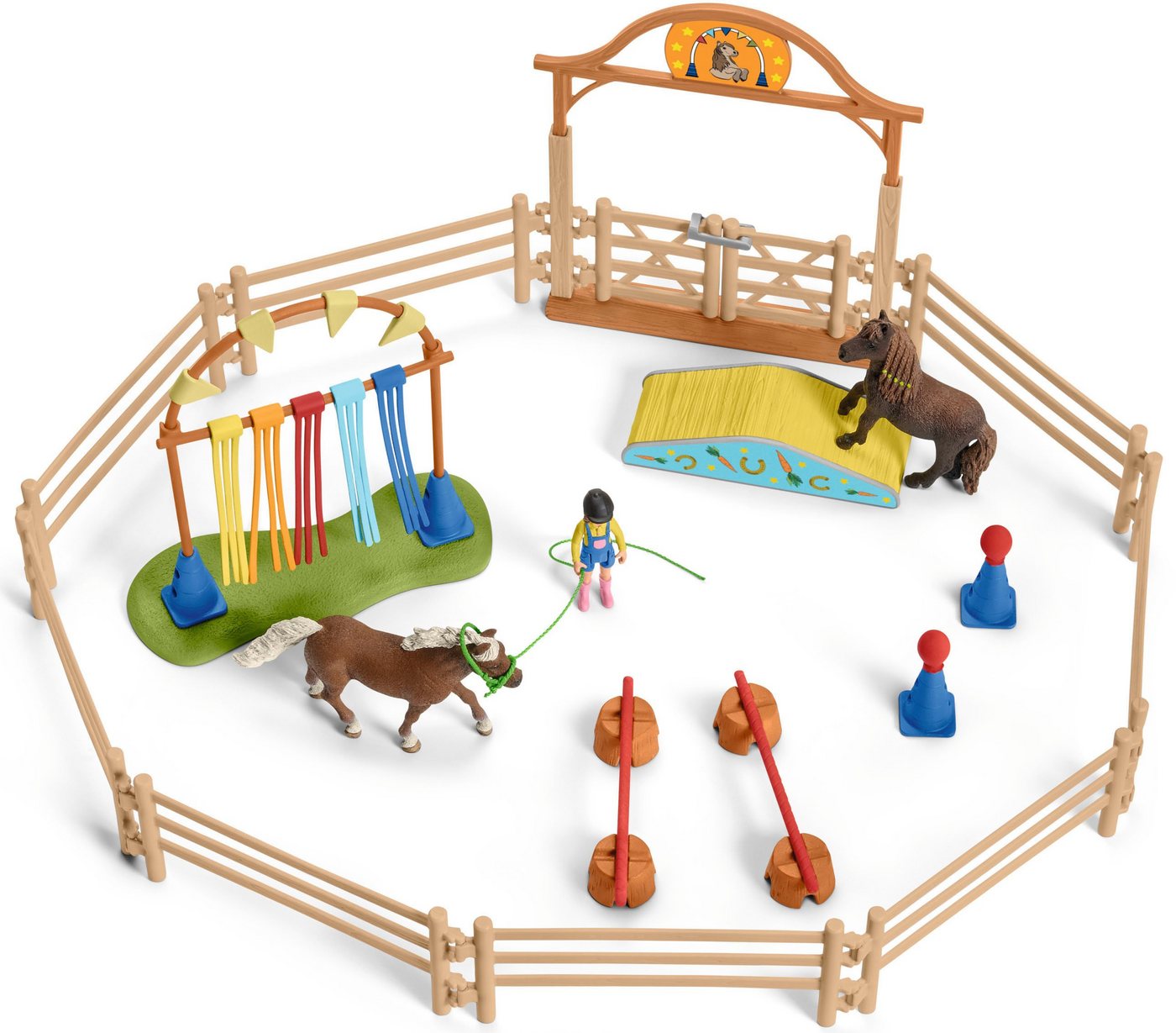 Schleich® Spielwelt FARM WORLD, Pony Agility Training (42481) – Bild 2 von 5