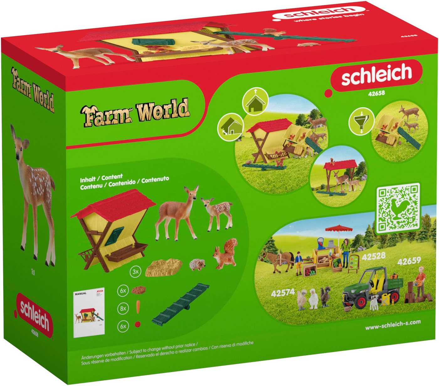 Schleich® Spielwelt FARM WORLD, Fütterung der Waldtiere (42658) – Bild 4 von 4