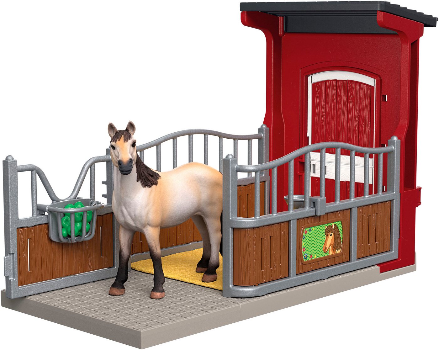 Schleich® Spielwelt FARM WORLD, Ponybox mit Mustang Stute (42724), Made in Europe – Bild 5 von 5