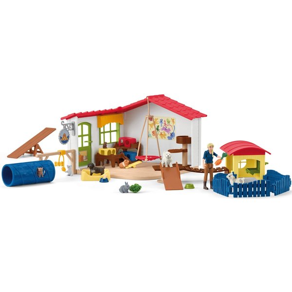 Schleich® Spielwelt FARM WORLD, Tierhotel (42607), Made in Europe
