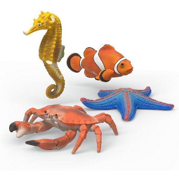 Schleich® Spielwelt WILD LIFE, Meerestiere Entdecker Set (42742), (4-tlg)