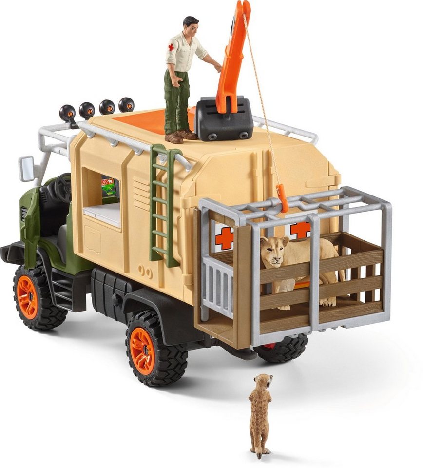 Schleich® Spielwelt WILD LIFE, Großer Truck Tierrettung (42475), (Set), Made in Europe – Bild 4 von 5