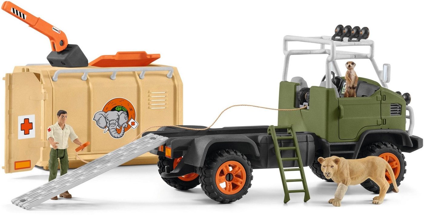 Schleich® Spielwelt WILD LIFE, Großer Truck Tierrettung (42475), (Set), Made in Europe – Bild 5 von 5
