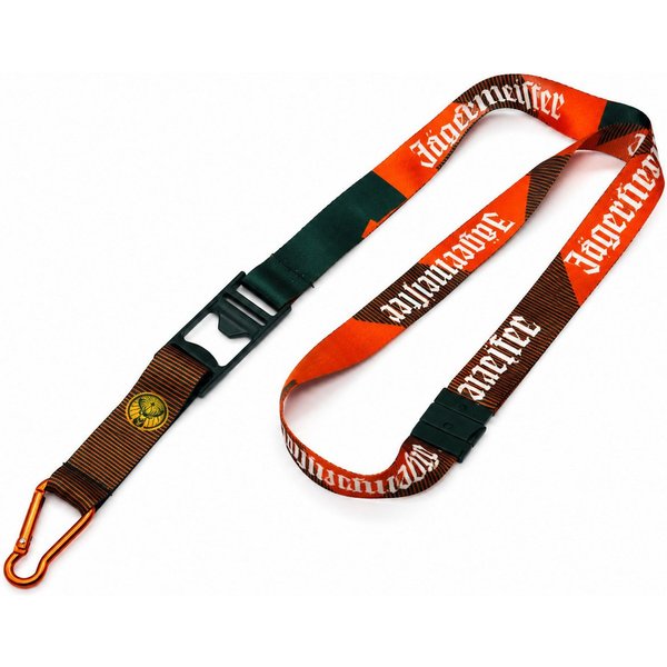 Jägermeister Schlüsselanhänger Jägermeister Schlüsselband mit Karabiner - Festival Schlüsselanhä