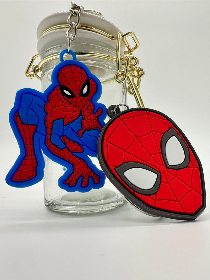 MARVEL Schlüsselanhänger Schlüsselanhänger Marvel Spiderman Kopf, Schlüsselanhänger Haustierschlüsselanhänger Geschenk Hund Frau Herren – Bild 3 von 4
