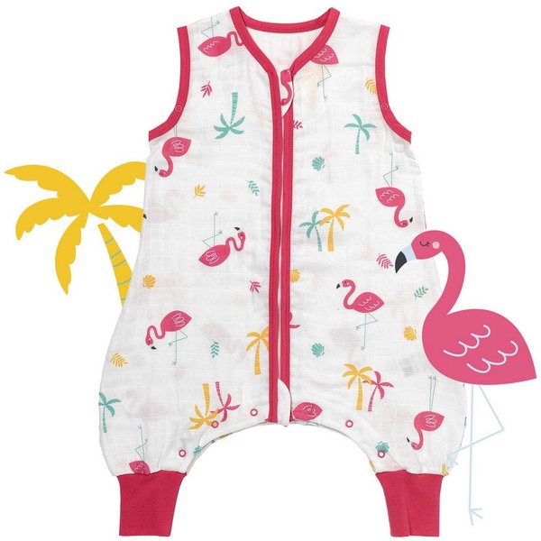 Schlummersack Kinderschlafsack Musselin Schlafsack mit Füßen, 0.5 Tog