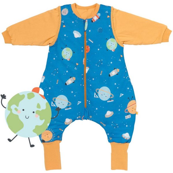 Schlummersack Kinderschlafsack Schlafsack mit Füßen und umklappbaren Bündchen, 2.5 Tog