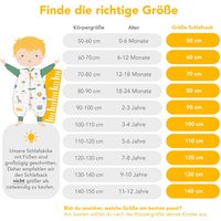 Schlummersack Schlafsack mit Füßen 3.5 Tog