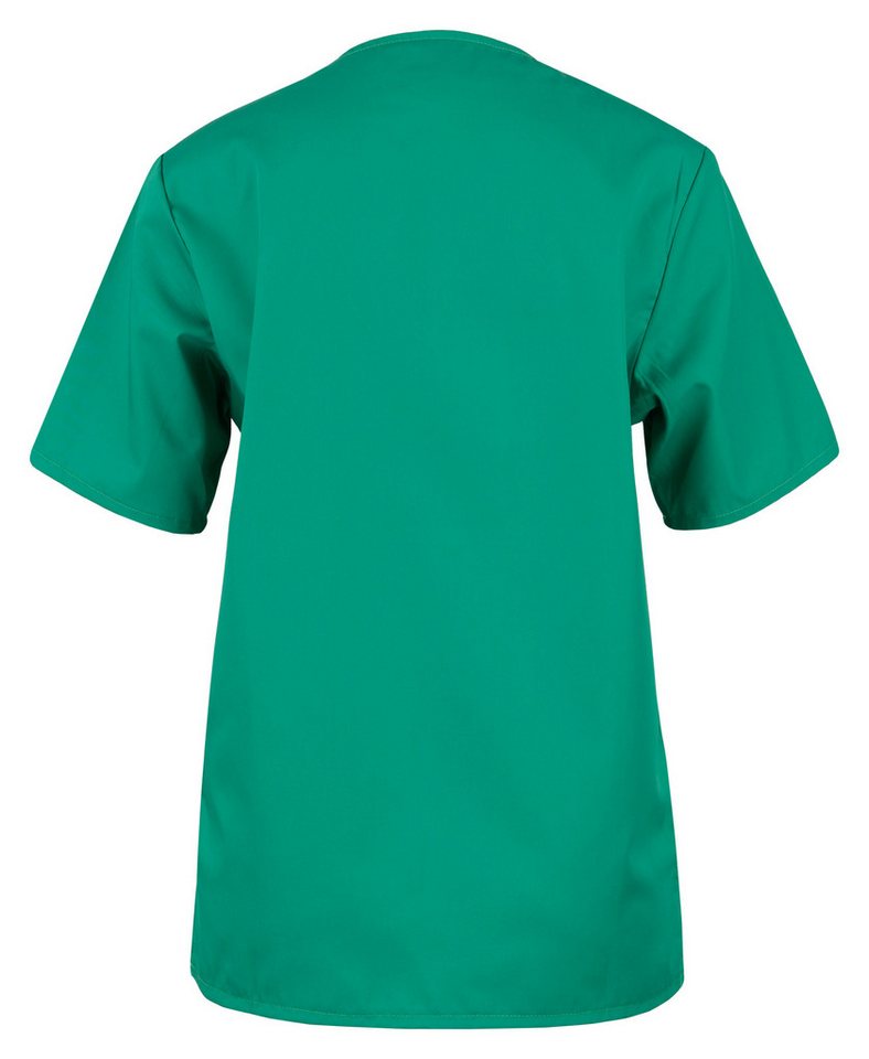 BEB Schlupfbluse beb Basic Kasack Unisex Kurzarm Grün – Bild 2 von 4