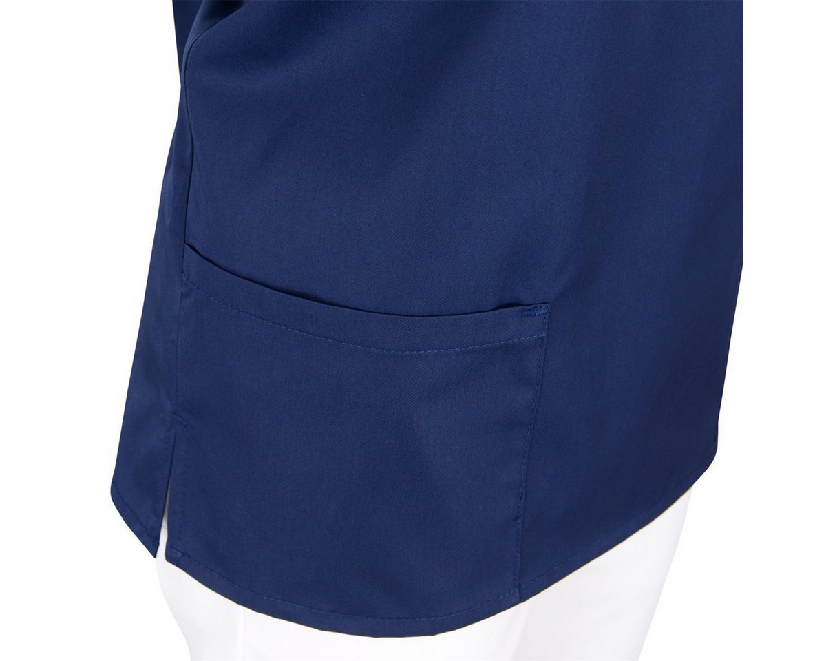 BEB Schlupfbluse beb Basic Kasack Unisex Kurzarm Marine – Bild 4 von 4